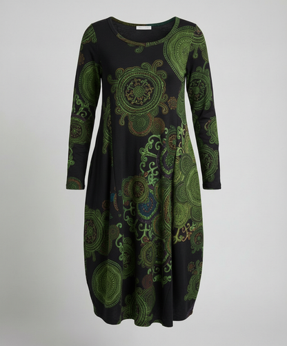 Norvielle Damen Boho-Kleid Lässig