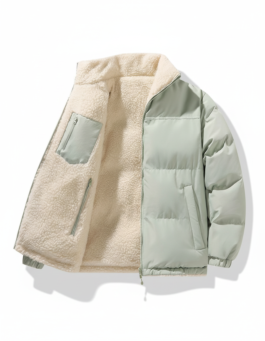 Damen Steppjacke Gefüttert Winterjacke