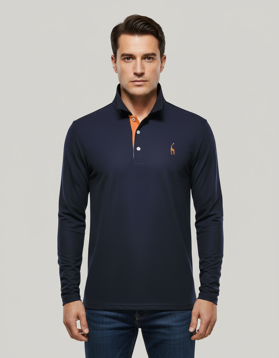 Herren Poloshirt Atmungsaktives Baumwoll Weiß - Norvielle