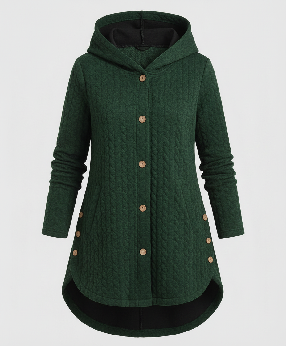 Damen Winterjacke Rotwein isoliert