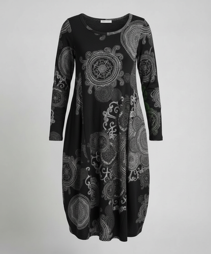 Norvielle Damen Boho-Kleid Lässig