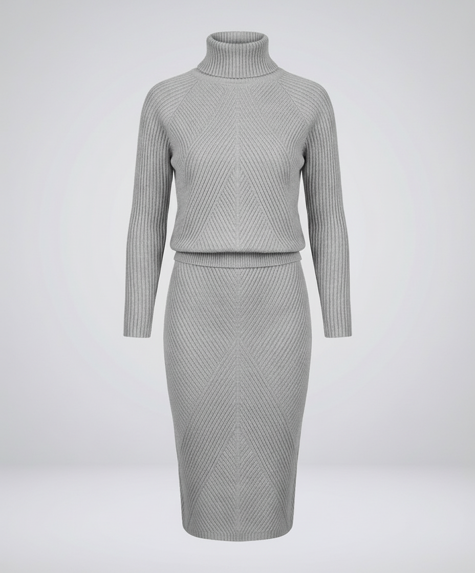 Damen Strickkleid Gemütlich
