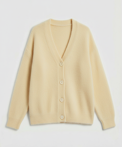 Damen Mohair Strickjacke Kuschelig