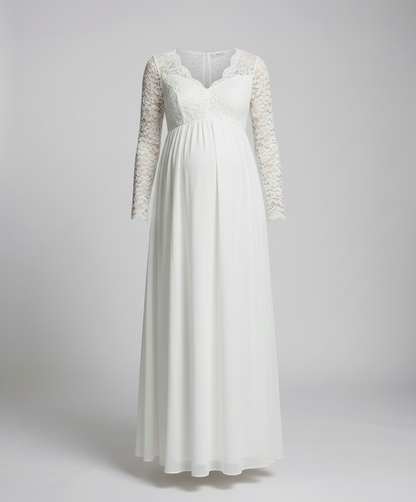 Schwangere Maxikleid Spitze Elegant
