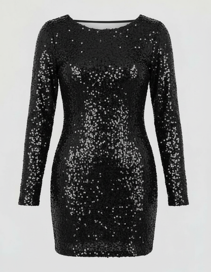 Norvielle Damen Cocktailkleid Offene Rückseite Elegant