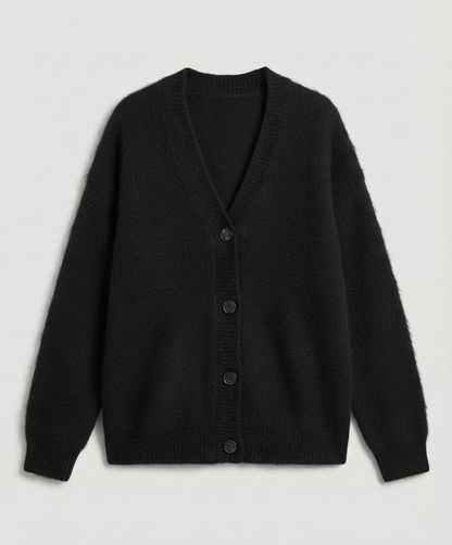Damen Mohair Strickjacke Kuschelig