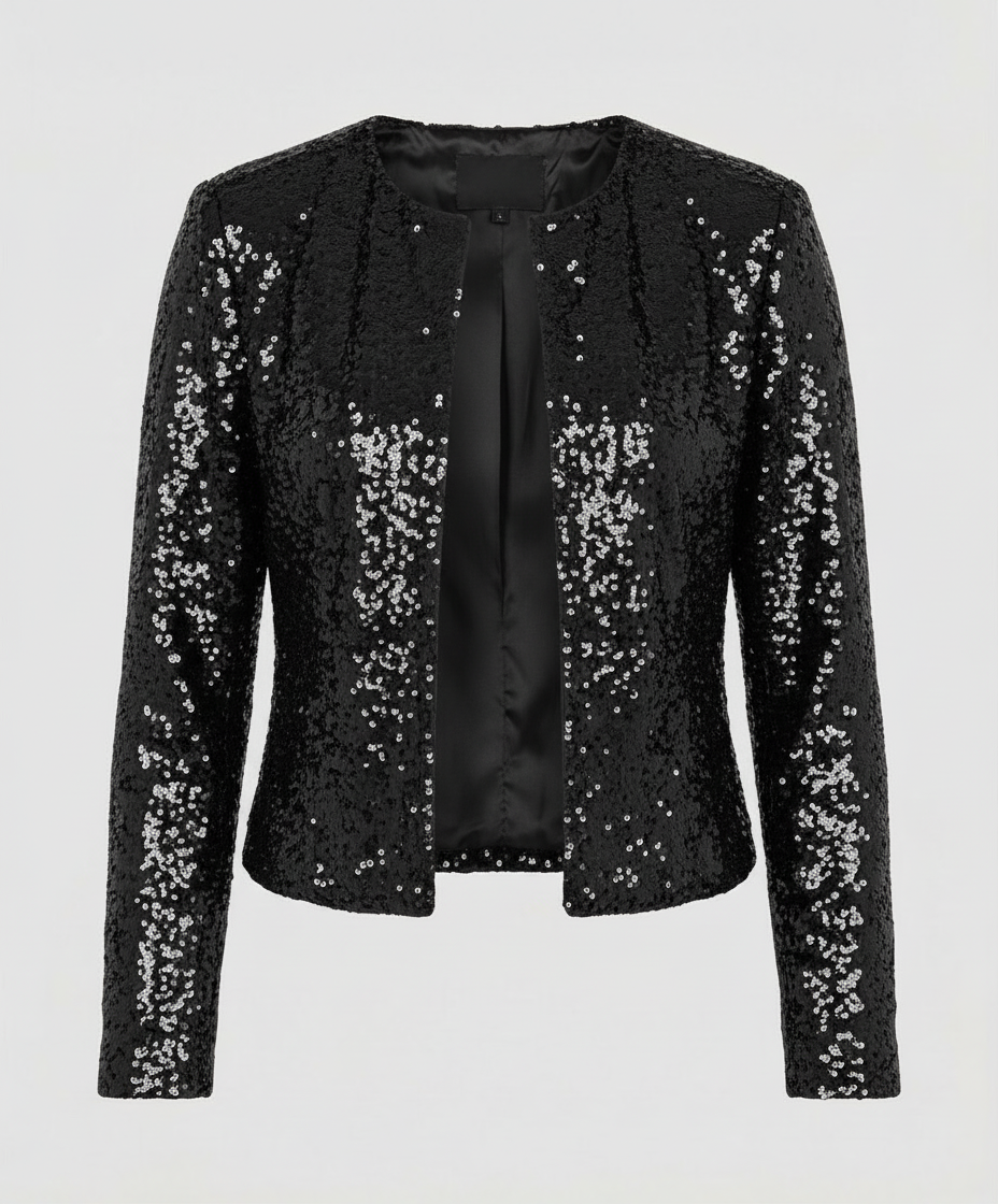 Damen Glitzerjacke Abendkleid Norvielle