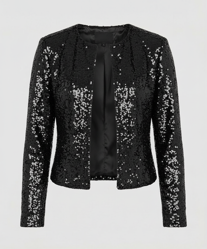 Damen Glitzerjacke Abendkleid Norvielle