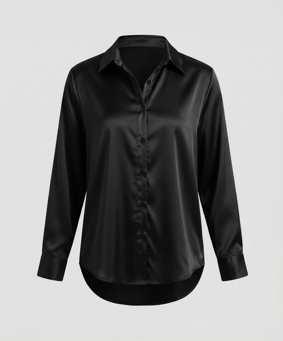 Herren Langarmhemd Elegantes Baumwolle Weiß