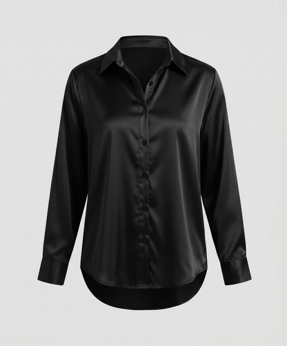 Herren Langarmhemd Elegantes Baumwolle Weiß