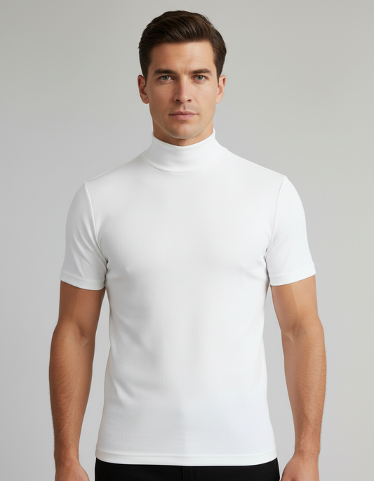 Herren Slim Fit Rollkragen Hemd - Norvielle
