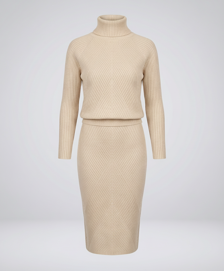 Damen Strickkleid Gemütlich