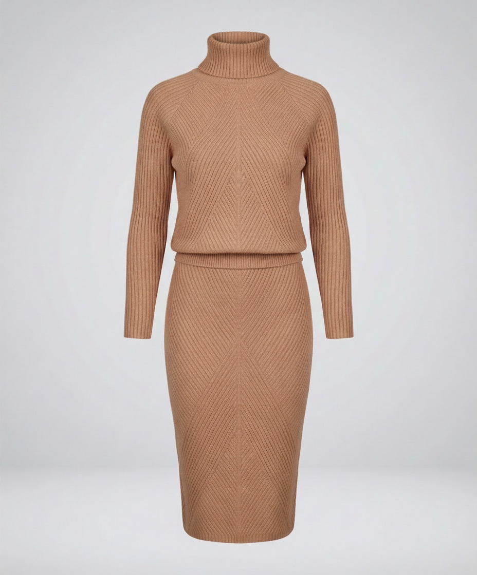 Damen Strickkleid Gemütlich