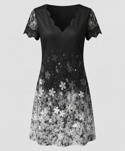 Norvielle Damen Kleid Elegantes Detail