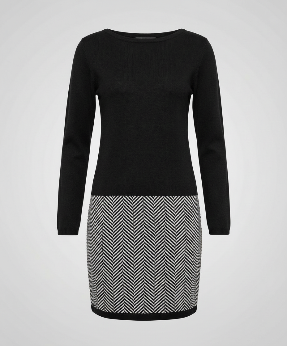 Damen Kleid Hahnentritt Norvielle