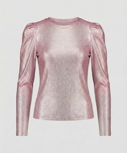 Damen Oberteil Glitzer