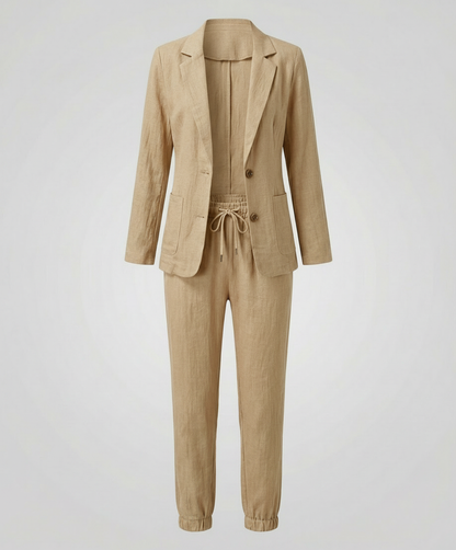 Damen Blazer Jogger Set Elegantes Design
