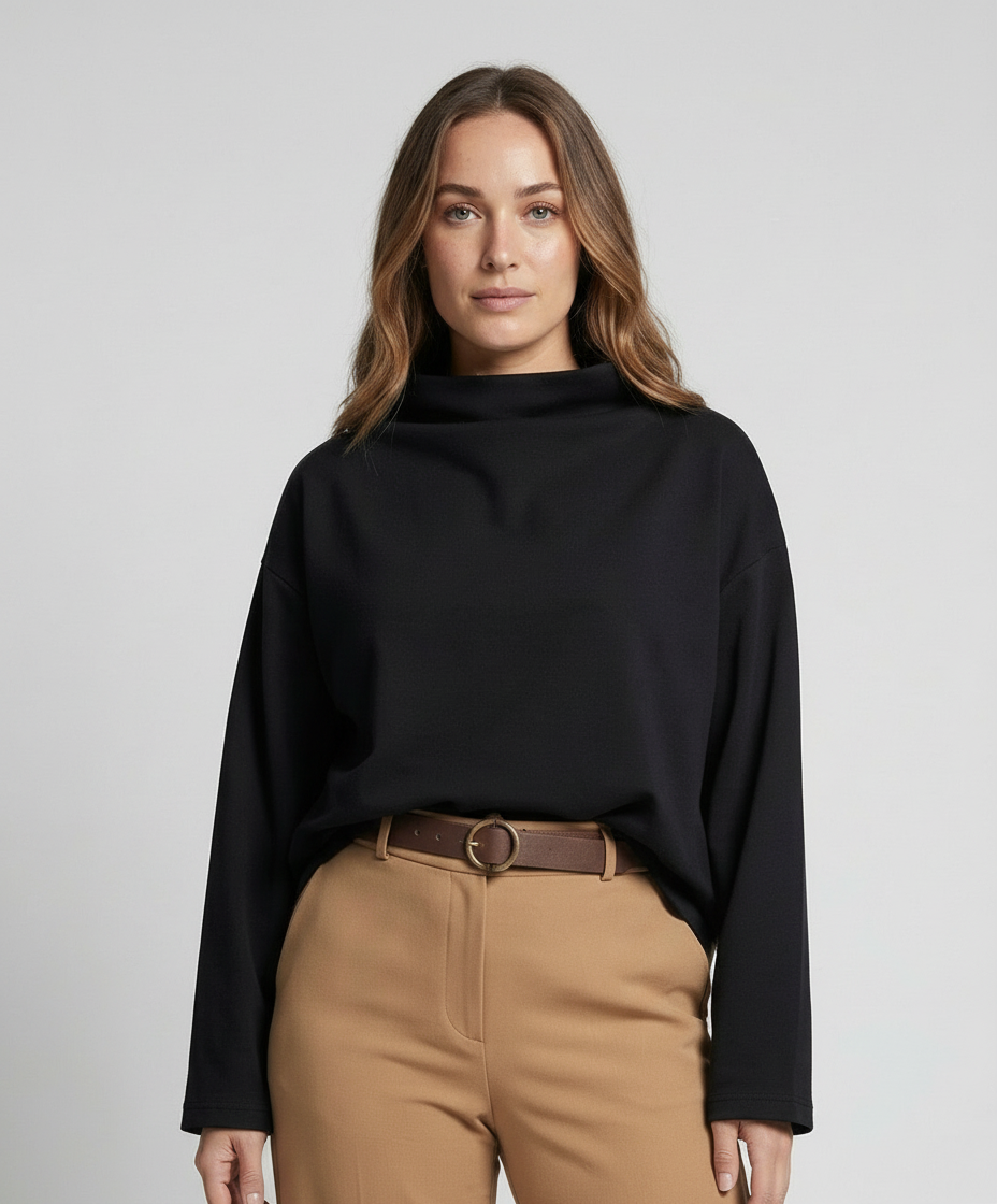 Damen Oversize Rollkragenpullover - Norvielle