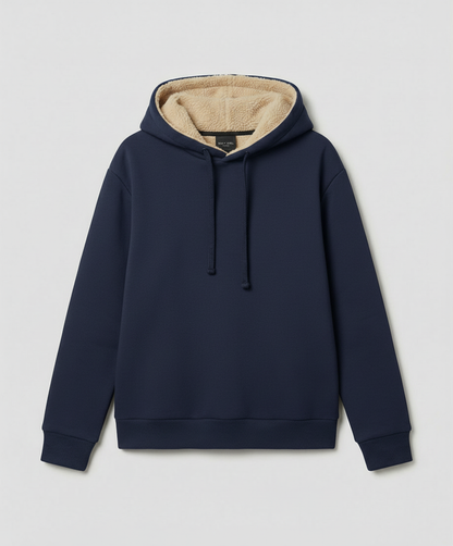 Damen Fleece-Hoodie Warm Kuschelig Grau