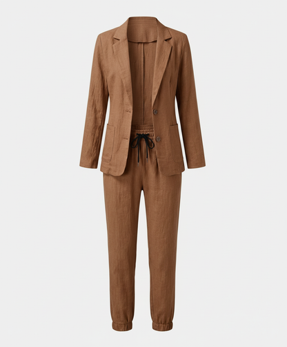 Damen Blazer Jogger Set Elegantes Design