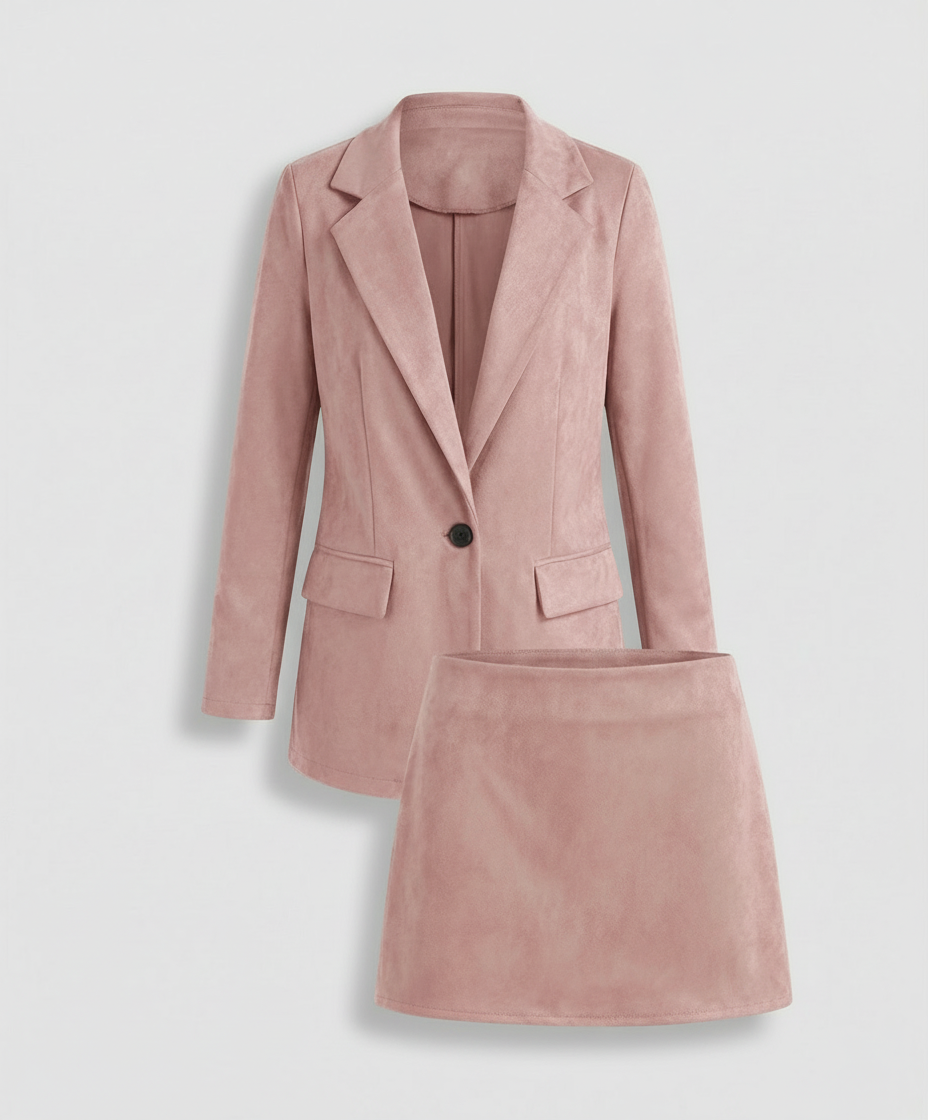 Elegantes Damen Blazer Rock Set