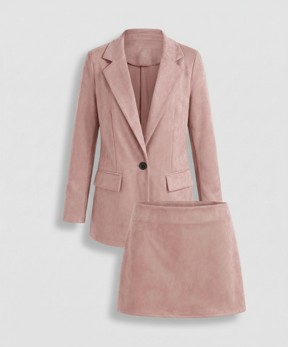 Elegantes Damen Blazer Rock Set