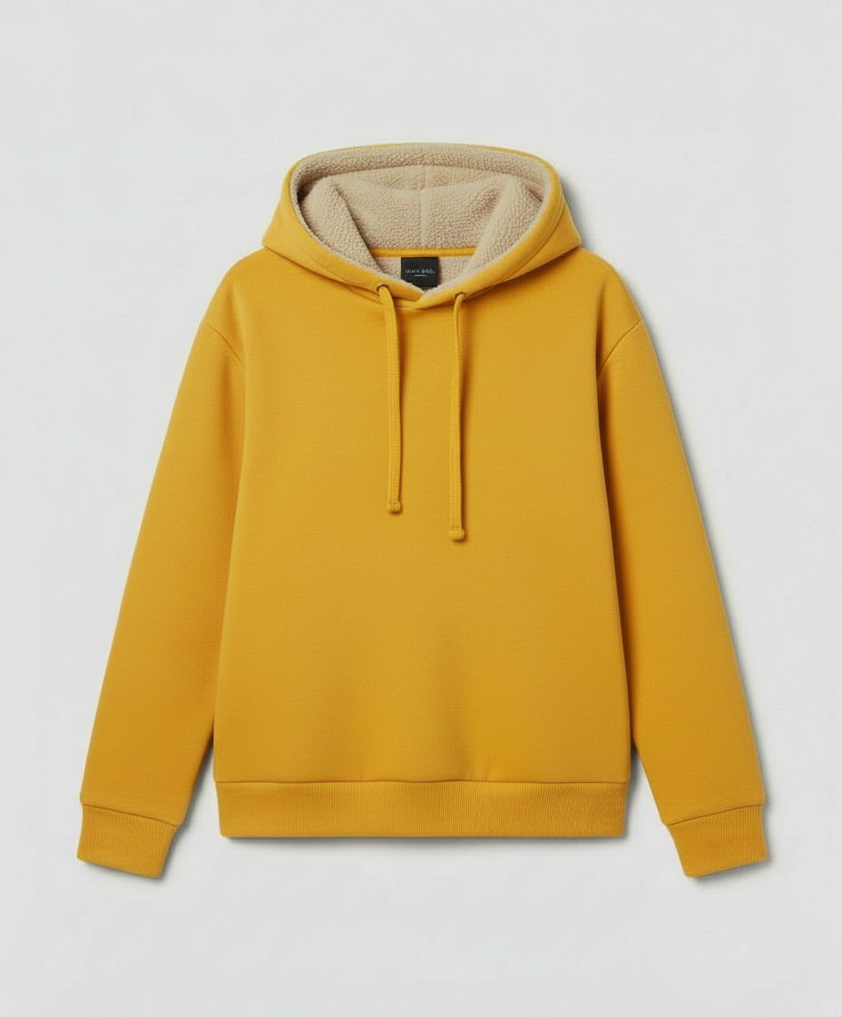 Damen Fleece-Hoodie Warm Kuschelig Grau
