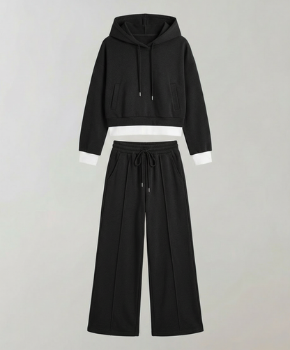 Damen Lounge Set Zweifarbig