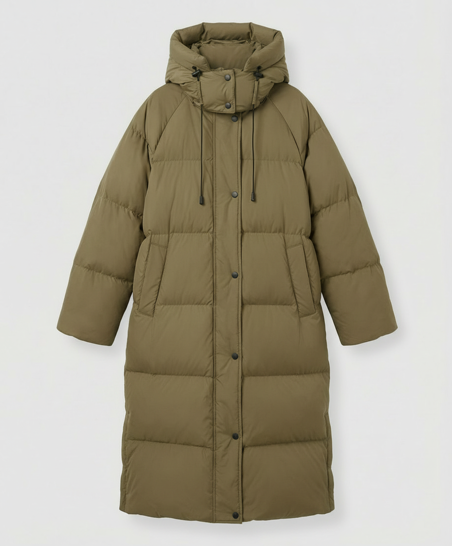 Damen Winterpufferjacke Lang