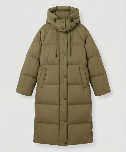Damen Winterpufferjacke Lang