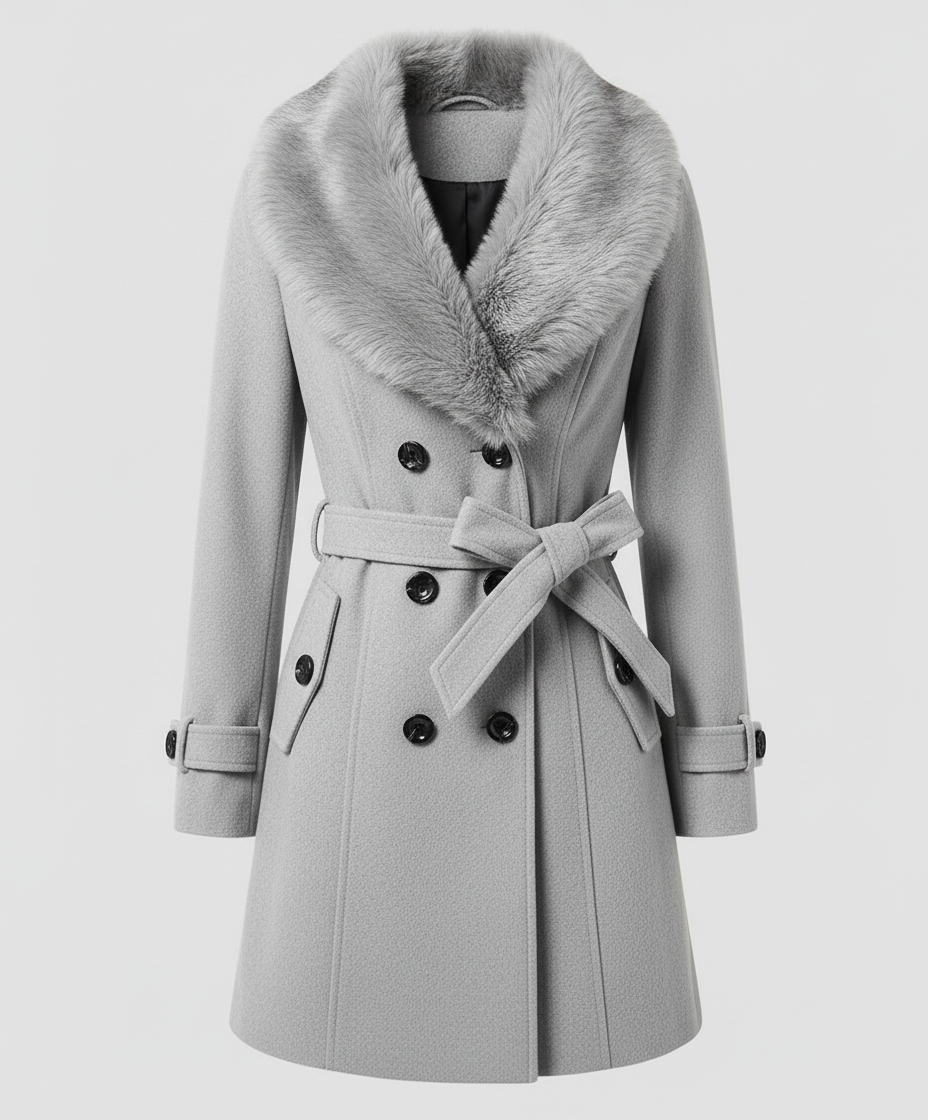 Damen Pelzmantel Elegantes Design