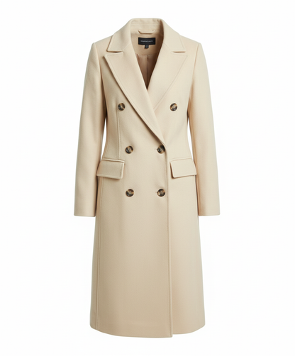 Damen Lange Winterjacke Elegantes Design