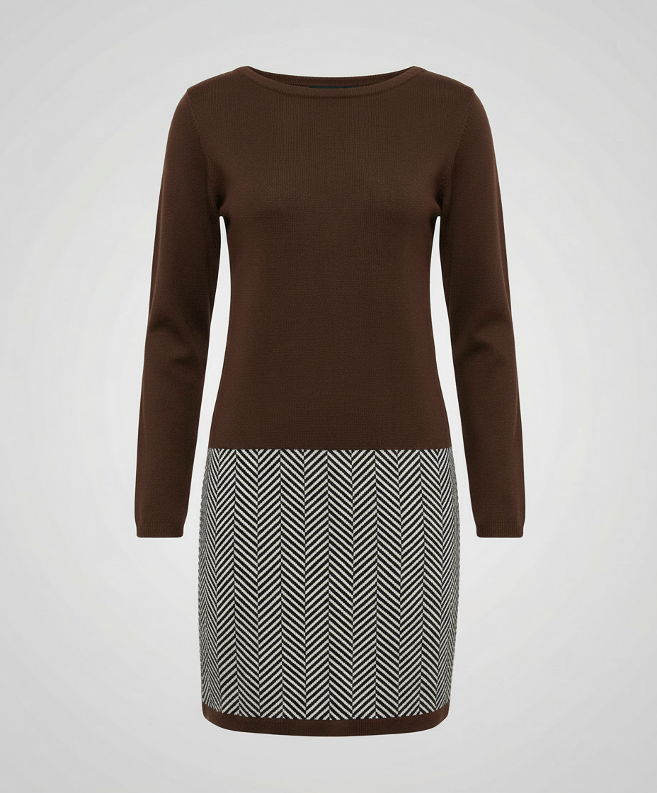 Damen Kleid Hahnentritt Norvielle