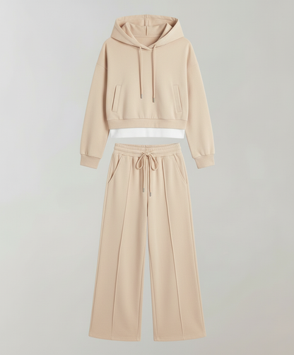 Damen Lounge Set Zweifarbig