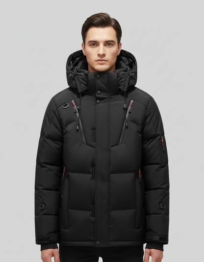 Herren Daunenjacke Norvielle Elegant Schwarz - Norvielle
