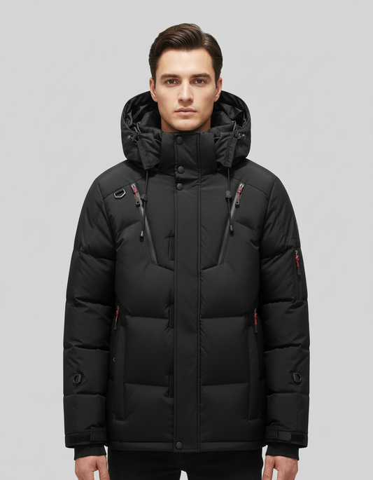 Herren Daunenjacke Norvielle Elegant Schwarz - Norvielle