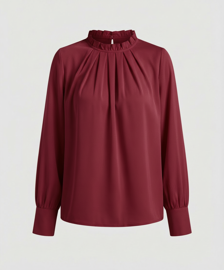 Damen Langarmtop Herbst Farben