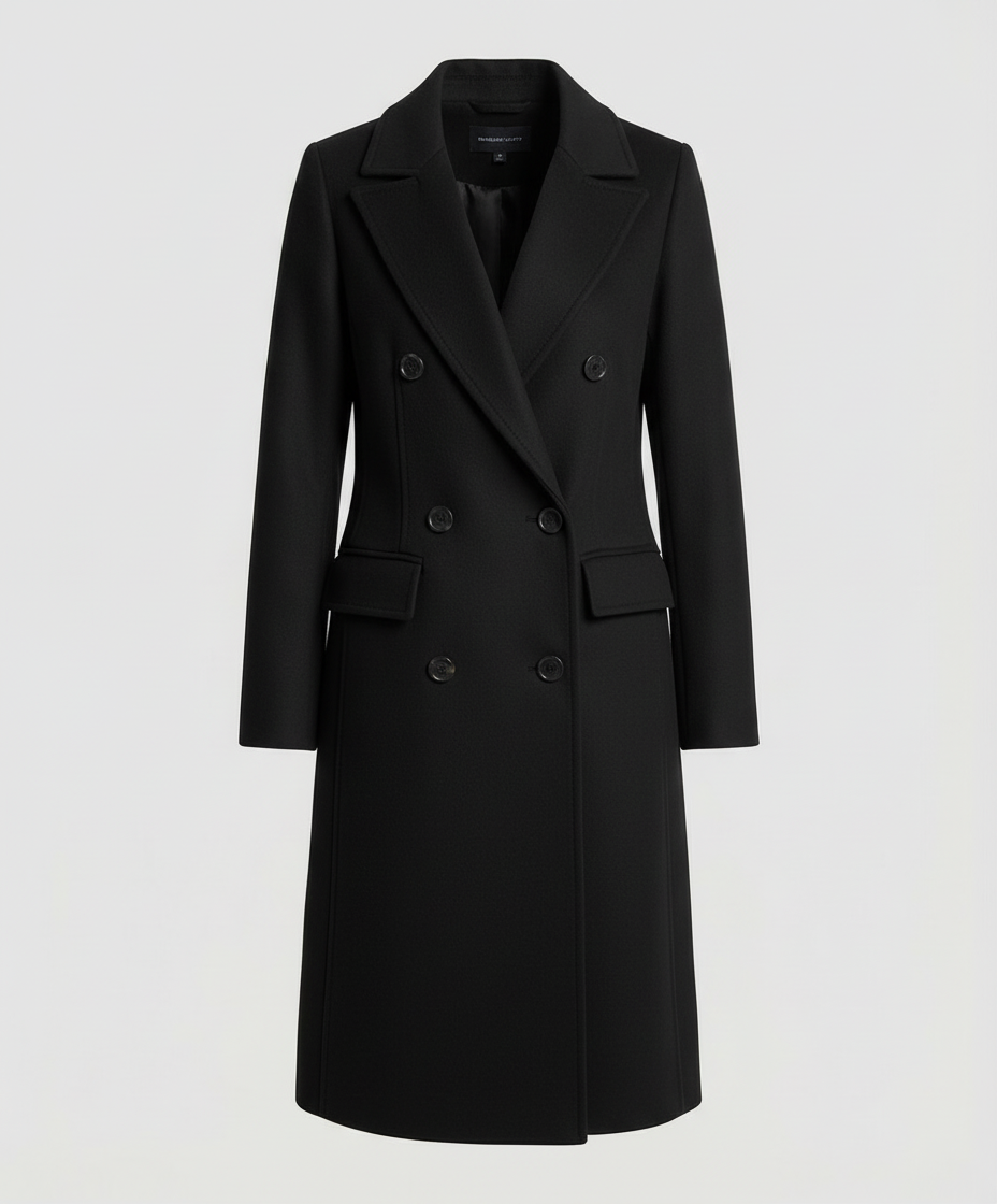 Damen Lange Winterjacke Elegantes Design