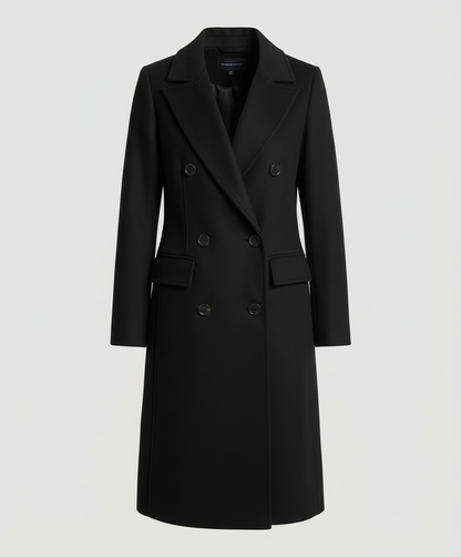 Damen Lange Winterjacke Elegantes Design