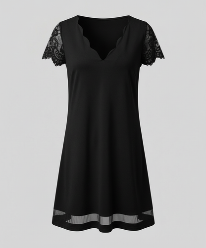 Norvielle Damen Kleid Elegantes Detail