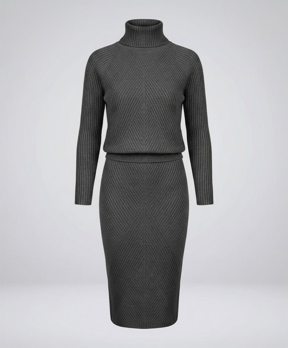 Damen Strickkleid Gemütlich