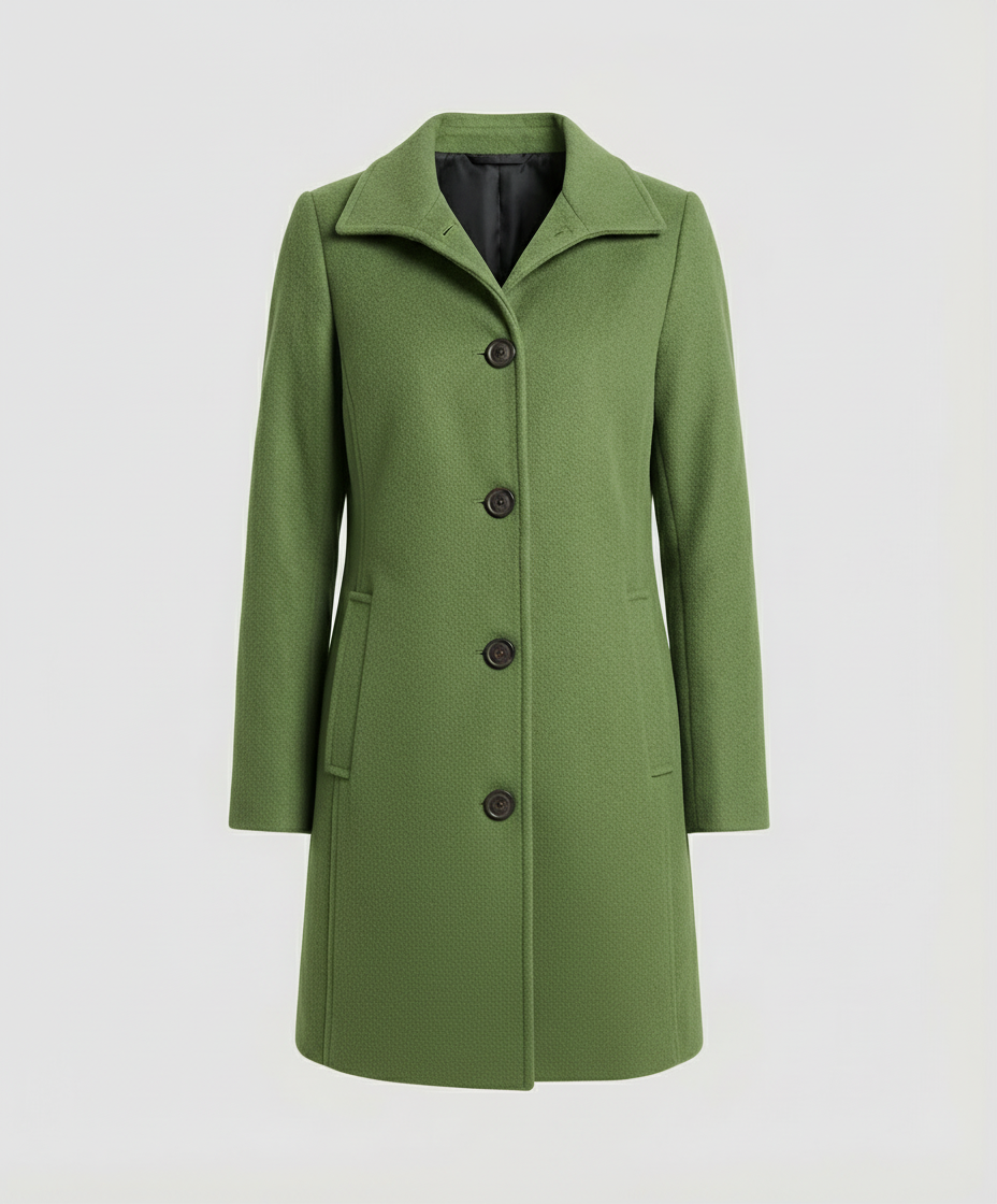Damen Einreihenmantel Elegantes Design