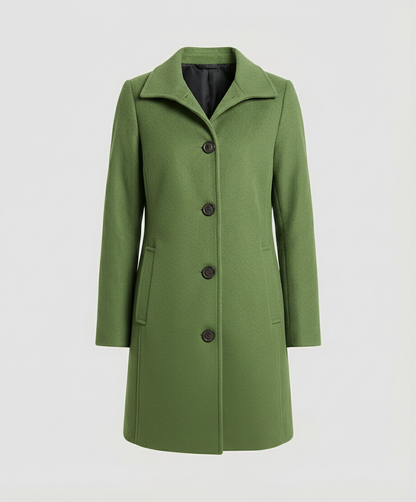 Damen Einreihenmantel Elegantes Design
