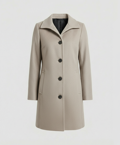 Damen Einreihenmantel Elegantes Design