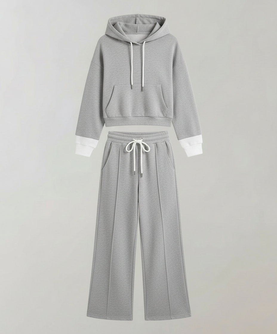 Damen Lounge Set Zweifarbig