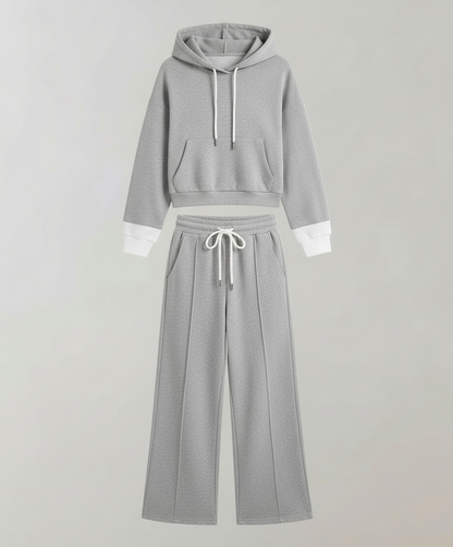 Damen Lounge Set Zweifarbig
