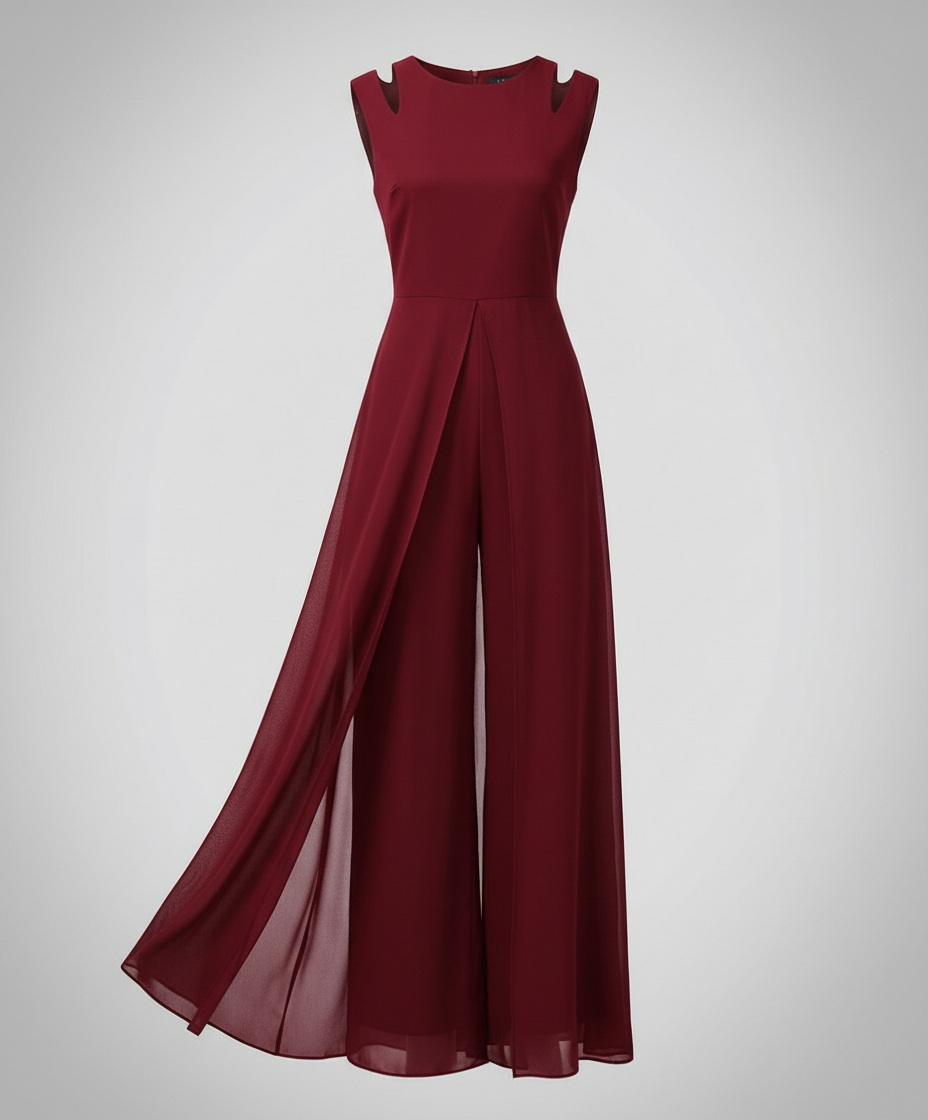 Damen Ärmelloser Jumpsuit