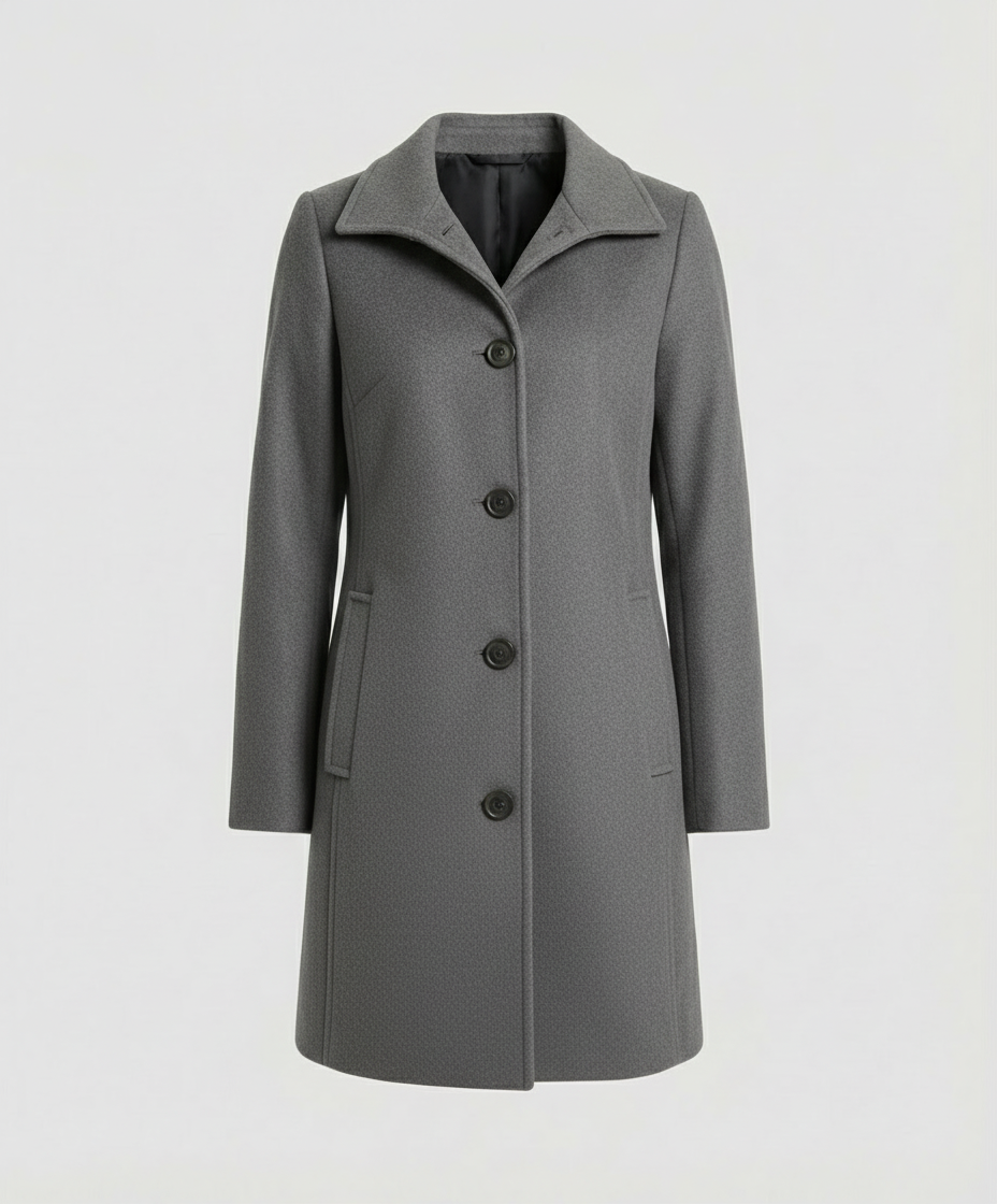 Damen Einreihenmantel Elegantes Design