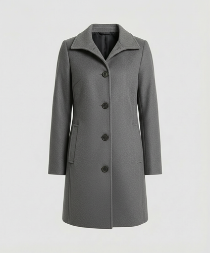 Damen Einreihenmantel Elegantes Design