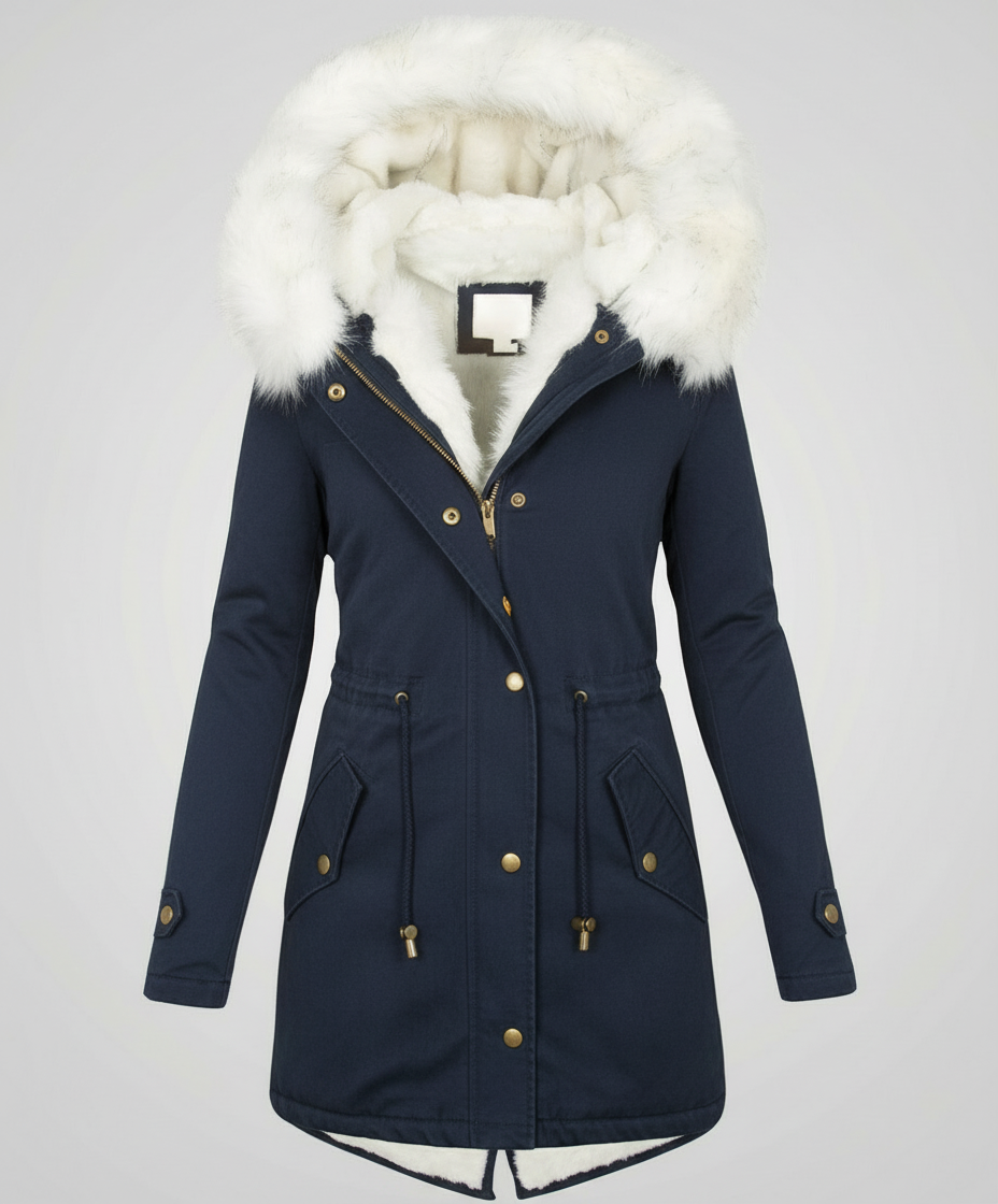 Damen Winterjacke Mittellang Warm